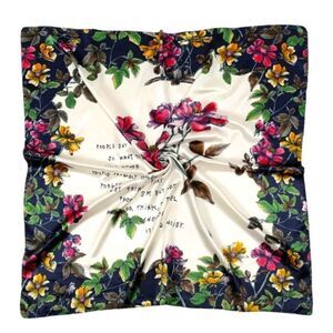 Fashion Head Scarf Headwraps for Women Silky Scarf Female Satin Print 35 x 35 in